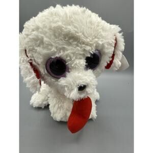 Ty Beanie Boos Honey Bun the White Poodle w/ Heart Valentine’s Day 9”